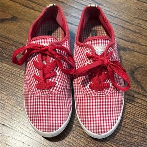 Tommy Hilfiger Red Sneakers Classic Gingham Design